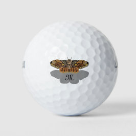 Pelotas De Golf Monograma de Brahmin Moth