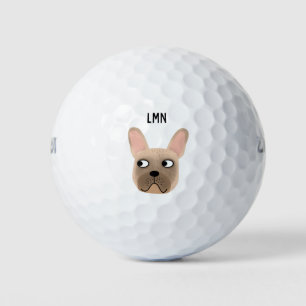 Pelotas De Golf Monograma de Bulldog francés