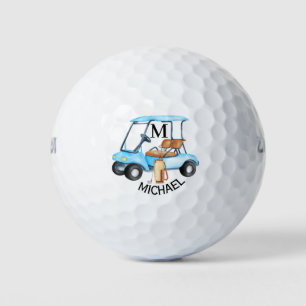 Pelotas De Golf Monograma de clubes de carrito de personalizados