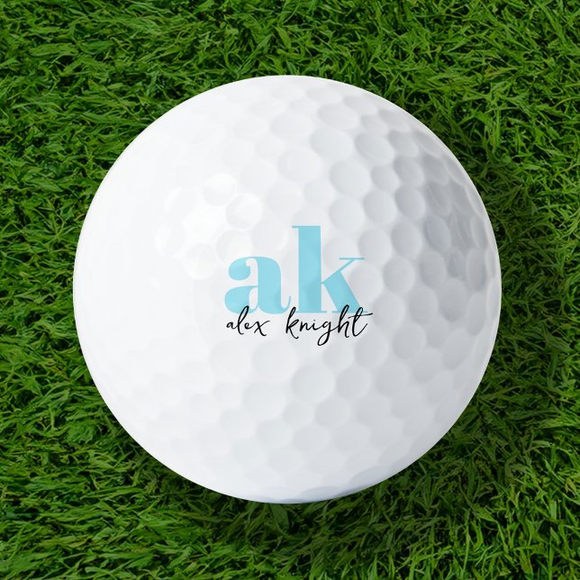 Pelotas De Golf Monograma de firma retro (Subido por el creador)