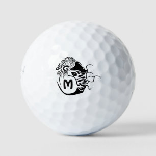 Pelotas De Golf Monograma de Nautilus Cromado Primitivo