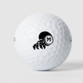 Pelotas De Golf Monograma de silicio de cangrejo hermial grumpy