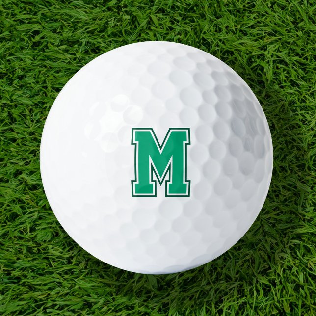 Pelotas De Golf Monograma de variabilidad verde (Subido por el creador)