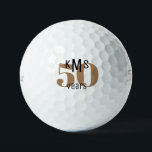 Pelotas De Golf Monograma del 50° aniversario Titular Pro V1<br><div class="desc">50 Aniversario Titleist Pro V1 bola de golf. Inicial.</div>