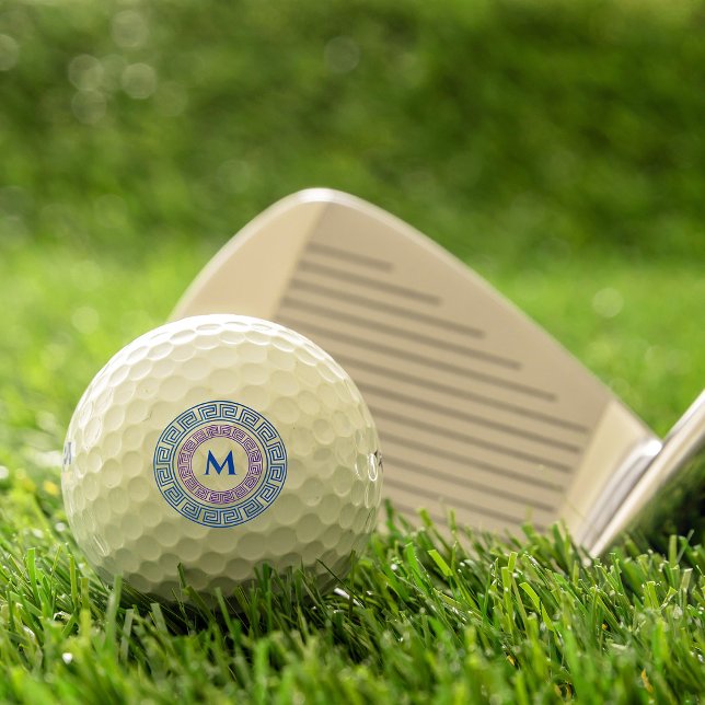 Pelotas De Golf Monograma del Personalizado de claves griegas redo (Subido por el creador)