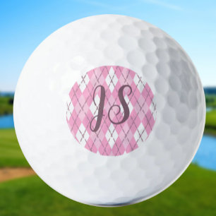 Pelotas De Golf Monograma del personalizado de las damas de estilo