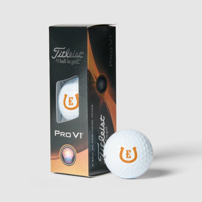 Pelotas De Golf Monograma del personalizado del logo de la herradu (Embalaje)