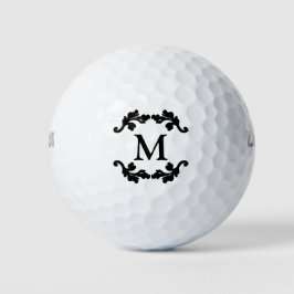 Pelotas De Golf Monograma elegante de niñas