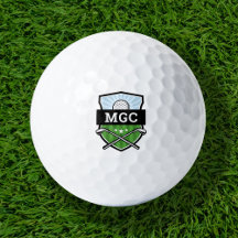 Monograma Escudo del club de golf personalizado