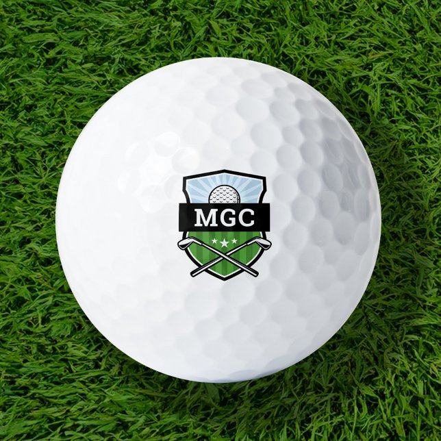 Pelotas De Golf Monograma Escudo del club de golf personalizado (Subido por el creador)