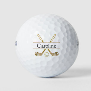Pelotas de Golf Monograma Gold Clubs