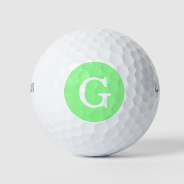 Pelotas De Golf Monograma inicial (Anverso)