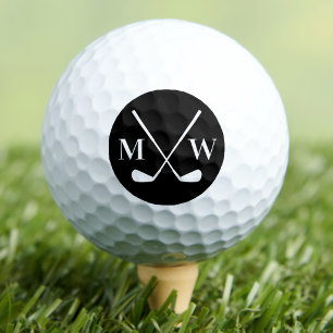 Pelotas De Golf Monograma Inicial Personalizado