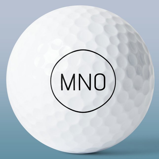 Pelotas De Golf Monograma inicial simple (Personalized monogram initials simple elegant golf ball)