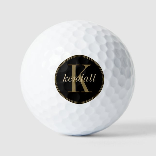 Pelotas De Golf Monograma Midnight Gold ID827 (Anverso)