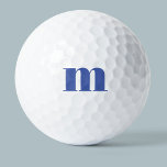 Pelotas De Golf Monograma moderno inicial<br><div class="desc">Moderna tipografía de funda inferior diseño minimalista monograma inicial que se puede cambiar para personalizar.</div>