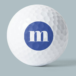 Pelotas De Golf Monograma moderno inicial