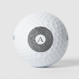 Pelotas De Golf Monograma moderno personalizado