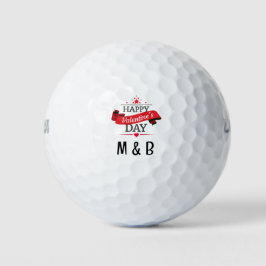 Pelotas De Golf Monograma para El día de San Valentín