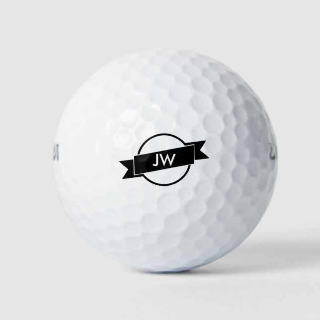 Pelotas De Golf Monograma personalizado (Anverso)