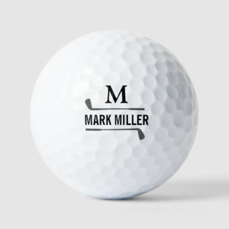 Pelotas De Golf Monograma personalizado B&N para golfista