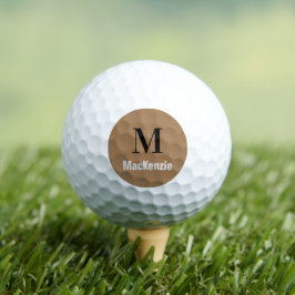 Pelotas De Golf Monograma personalizado + Bolsa de golf Nombre