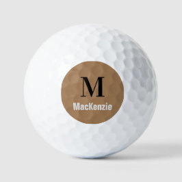Pelotas De Golf Monograma personalizado + Bolsa de golf Nombre
