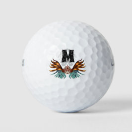 Pelotas De Golf Monograma Personalizado colorido de Lionfish