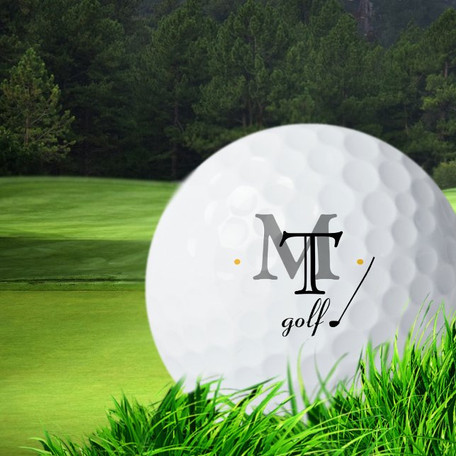 Pelotas De Golf Monograma Personalizado de Iniciales (Subido por el creador)