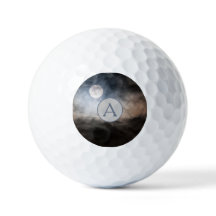 Monograma personalizado de luna llena