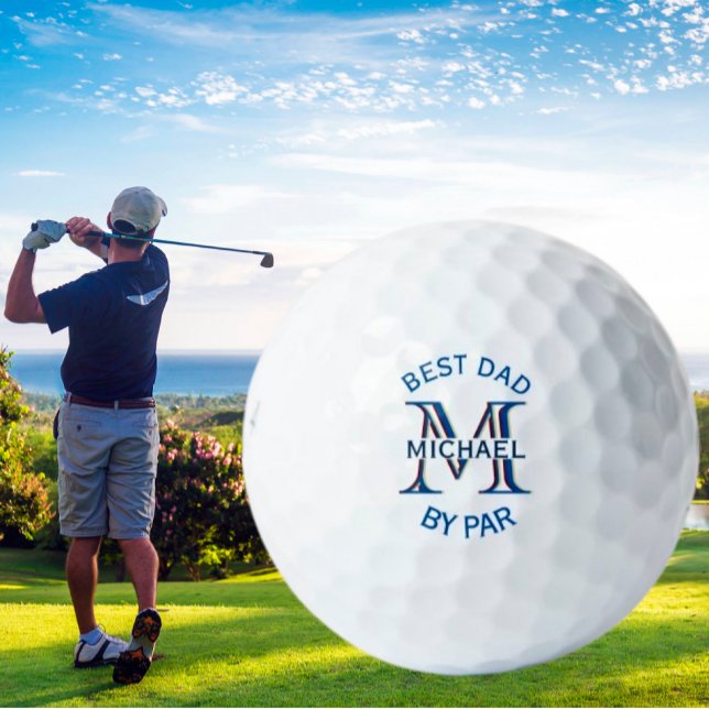 Pelotas De Golf Monograma personalizado Mejor papá de Par (Subido por el creador)