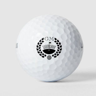 Pelotas De Golf Monograma Personalizado para Padrino