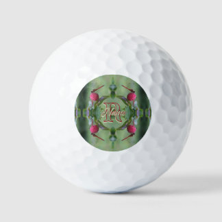 Pelotas De Golf Monograma Personalizado Tu Nombre Inicial Arte de