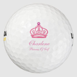 Pelotas De Golf Monograma rosa