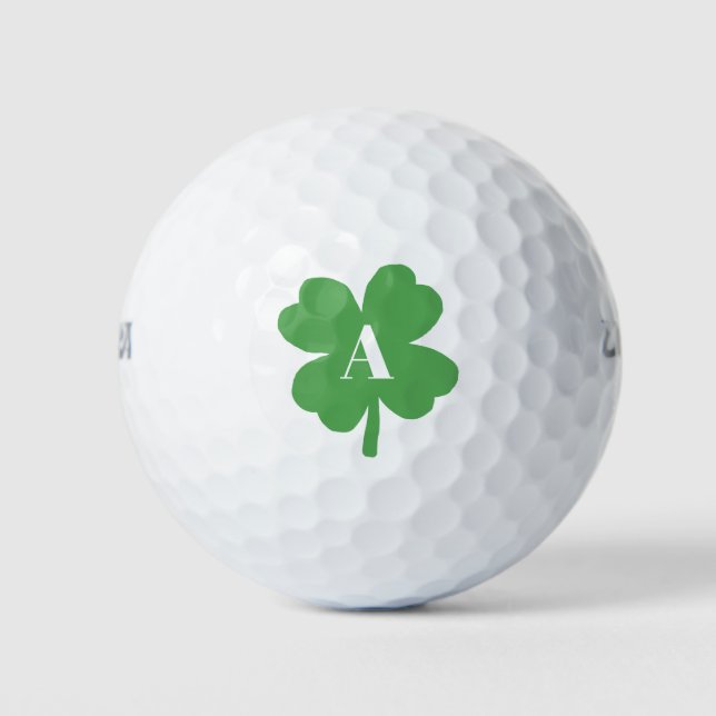Pelotas De Golf Monograma Shamrock (Anverso)