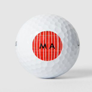 Pelotas De Golf Monograma simple añada su letra de nombre man mini