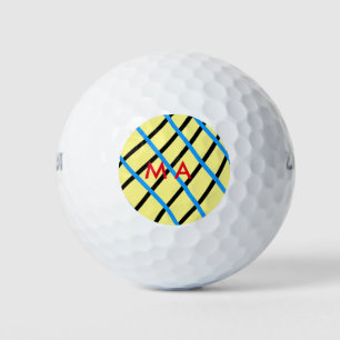 Pelotas De Golf Monograma simple añada su letra de nombre man mini