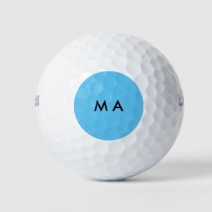 Pelotas De Golf Monograma simple añade tu letra nombre hombre mini
