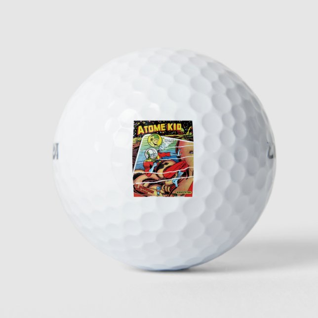 Pelotas De Golf Monster - Scifi - Astronauta - Funda Retro France (Anverso)