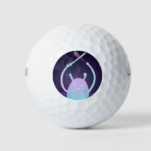 Pelotas De Golf Monstruo Azul Pequeño y Lindo