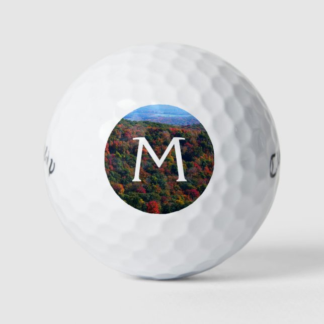Pelotas De Golf Montañas Apalaches en otoño (Anverso)