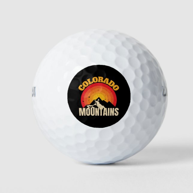 Pelotas De Golf Montañas Colorado (Anverso)