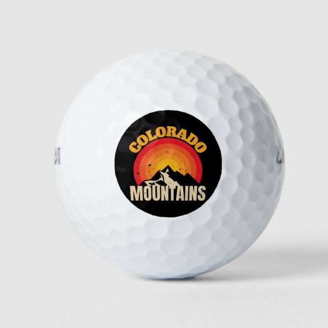 Pelotas De Golf Montañas Colorado (Anverso)