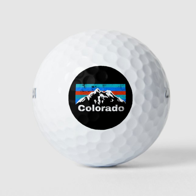 Pelotas De Golf Montañas Colorado (Anverso)