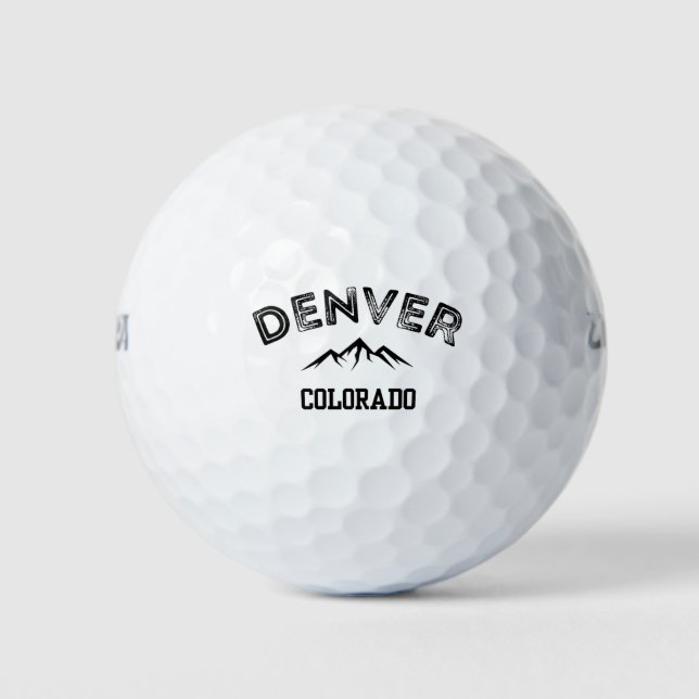 Pelotas De Golf Montañas Denver Colorado (Anverso)