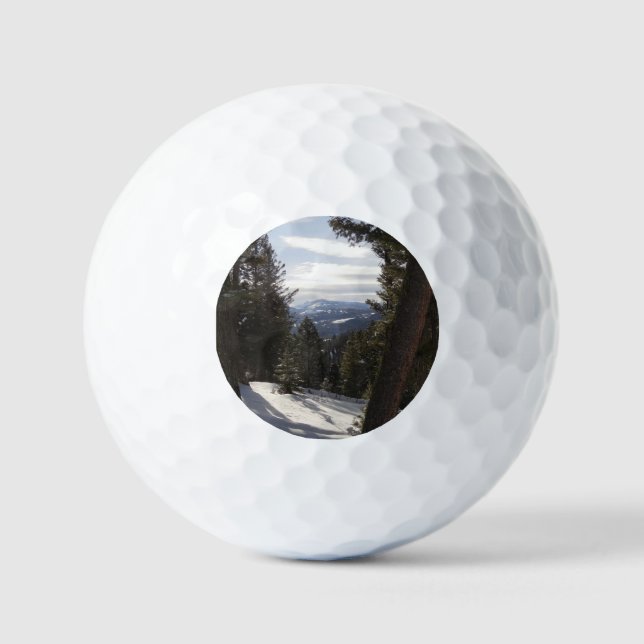 Pelotas De Golf Montañas Madison en invierno en Montana (Anverso)