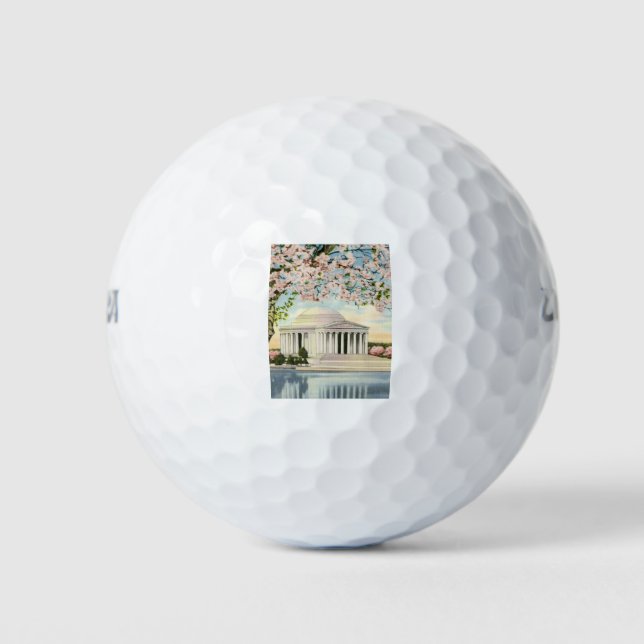Pelotas De Golf Monumento conmemorativo 3.tif de PAU49 Jefferson (Anverso)