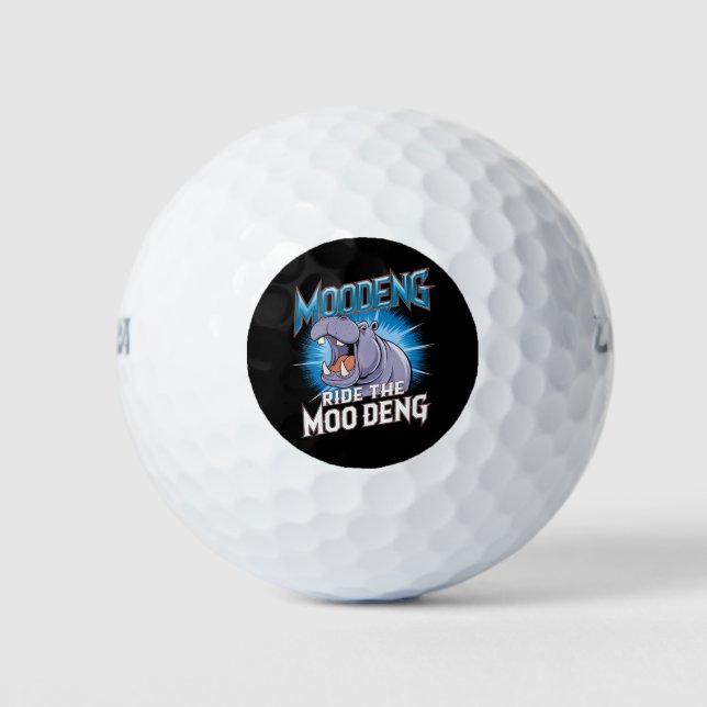 Pelotas De Golf MOO DENG Hippo Ride El MOO DENG (Anverso)