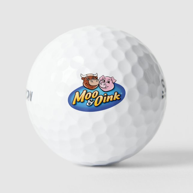 Pelotas de golf Moo & Oink (Anverso)