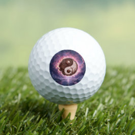 Pelotas De Golf Moonlit Balance – Yin Yang of Eternal Light. 